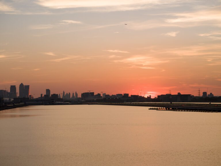 London City Airport Sunset