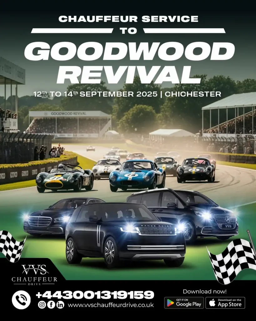 Chauffeur to Goodwood Revival, Chichester