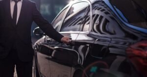 Luxury chauffeur car in London for business travel